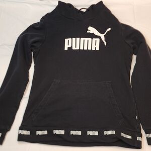PUMA Kids Black Hoodie Size Medium NWT